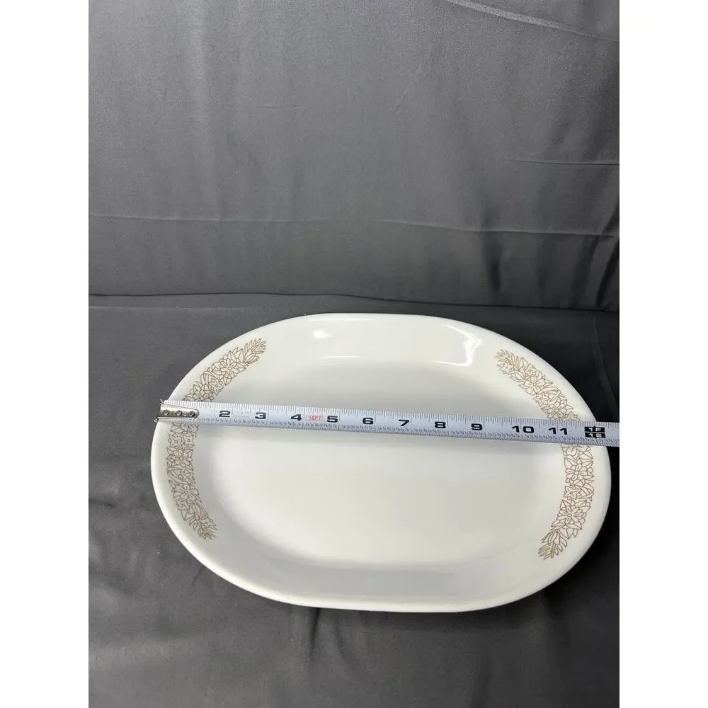 Vintage Corelle Woodland Brown 12x10 Serving Platter USA